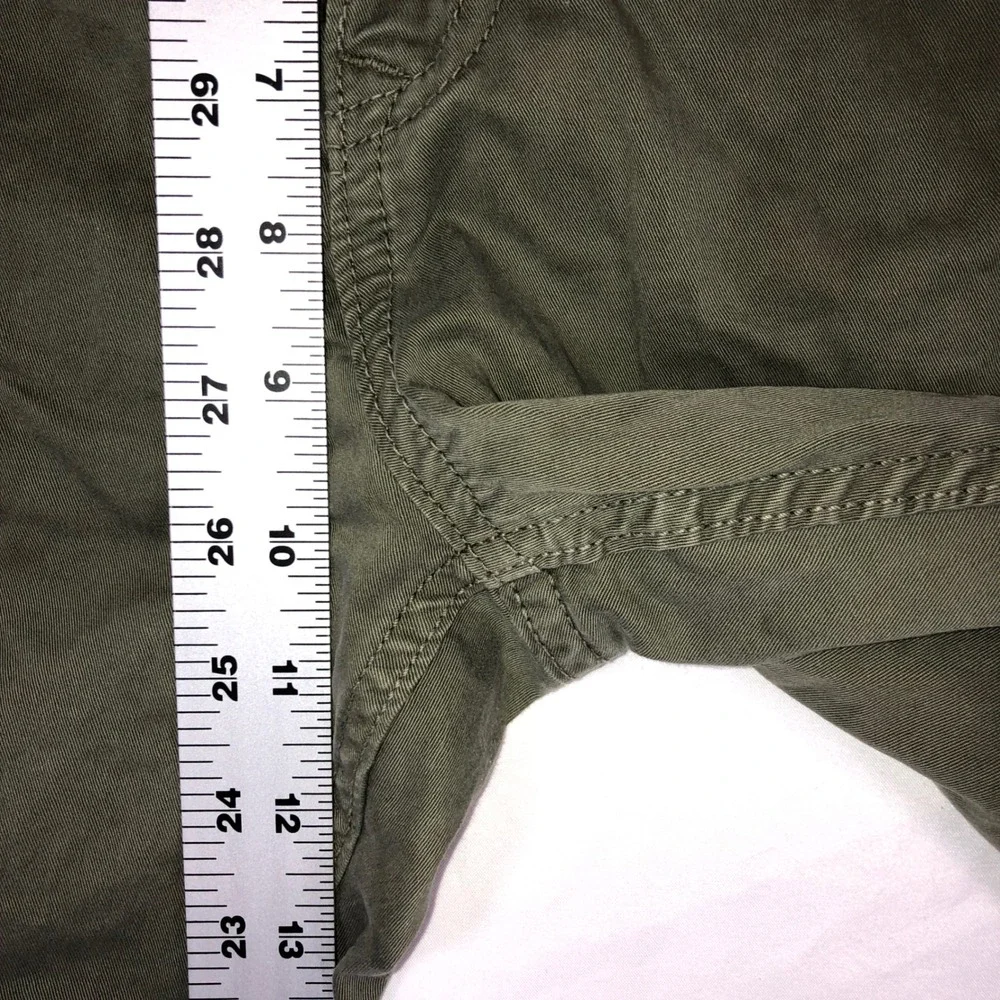 Banana Republic Mens Slim Fit Pants 34x30 Olive Green 5-Pocket Twill Chinos